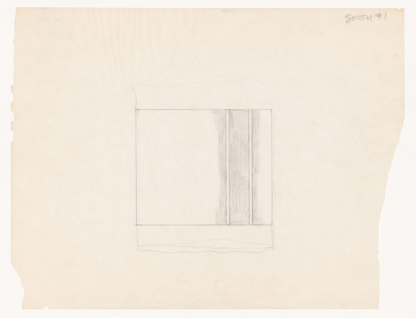 Sketch elevation for House VI, Cornwall, Connecticut