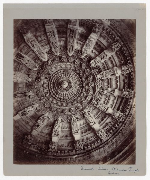 Partial view of ceiling carvings, Neriminatha Temple (also known as the Luna Vasahi or Tejapala Temple), Dilwara Temple Complex, Mount Abu, India