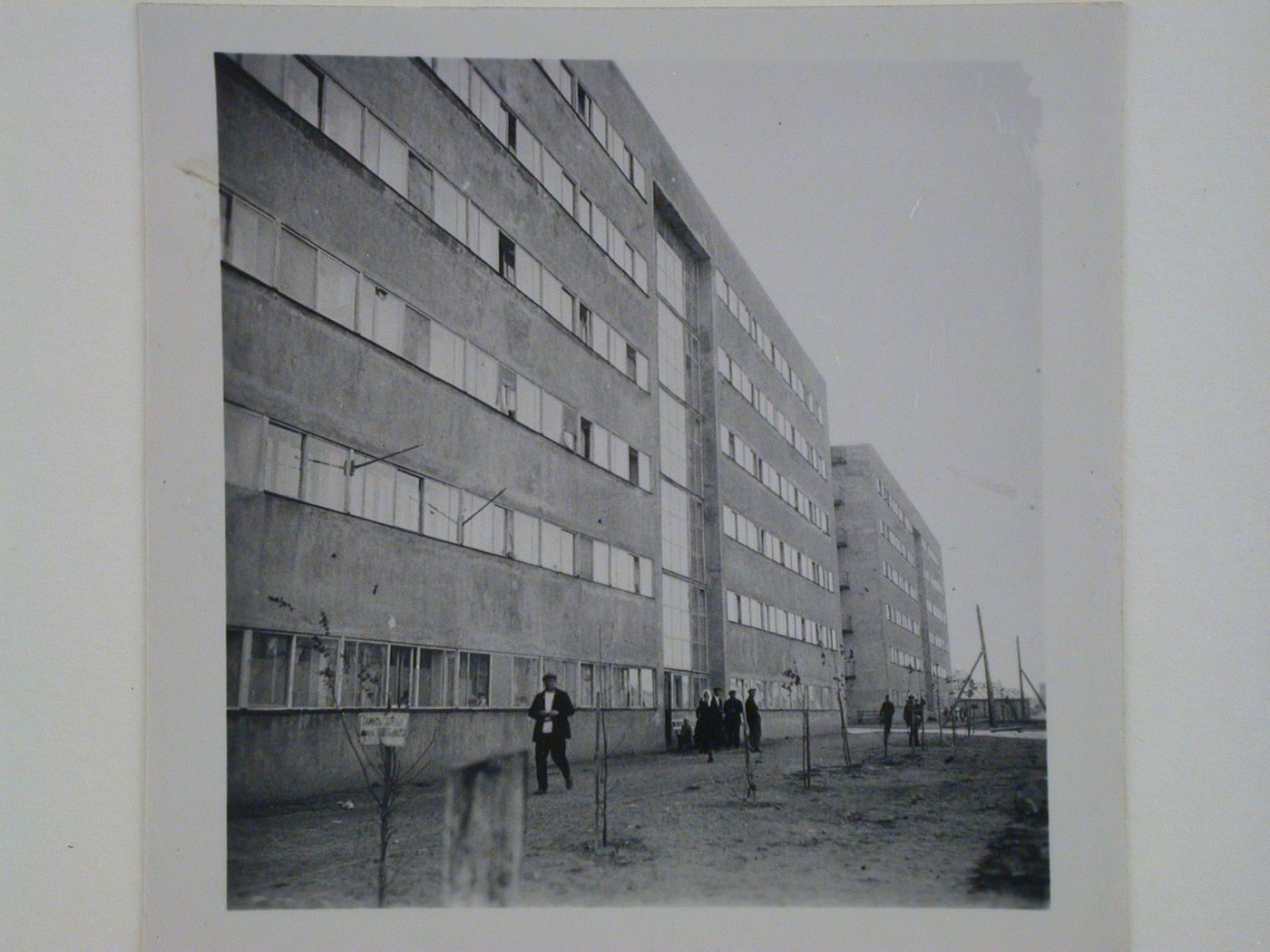 View of an unidentified apartment house