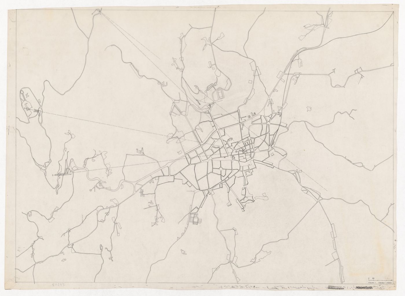 Site plan for Monte Picoto, Braga, Portugal