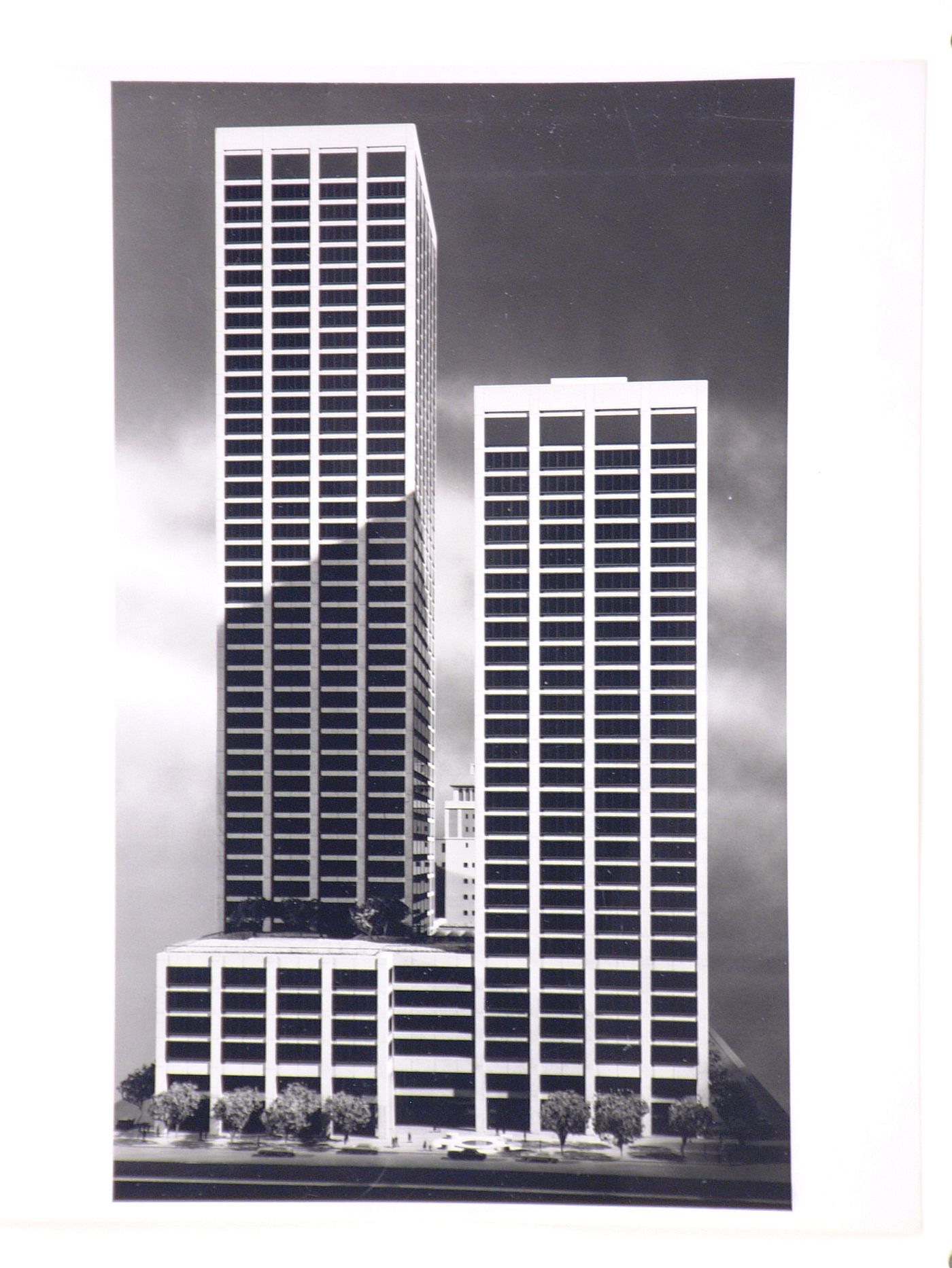 Model of the One Market Plaza building, San Francisco, California, United States