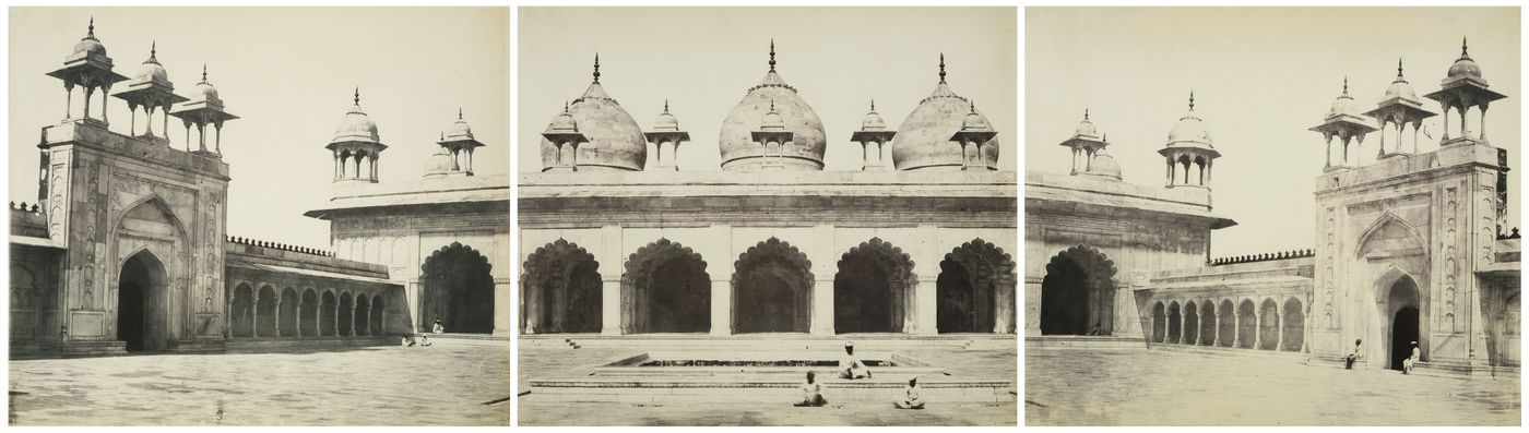 Panorama of the Moti Masjid [Pearl Mosque], Agra Fort, Agra, India