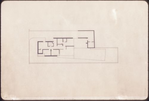 Slide of plan for Casa Manuel Magalhães, Porto