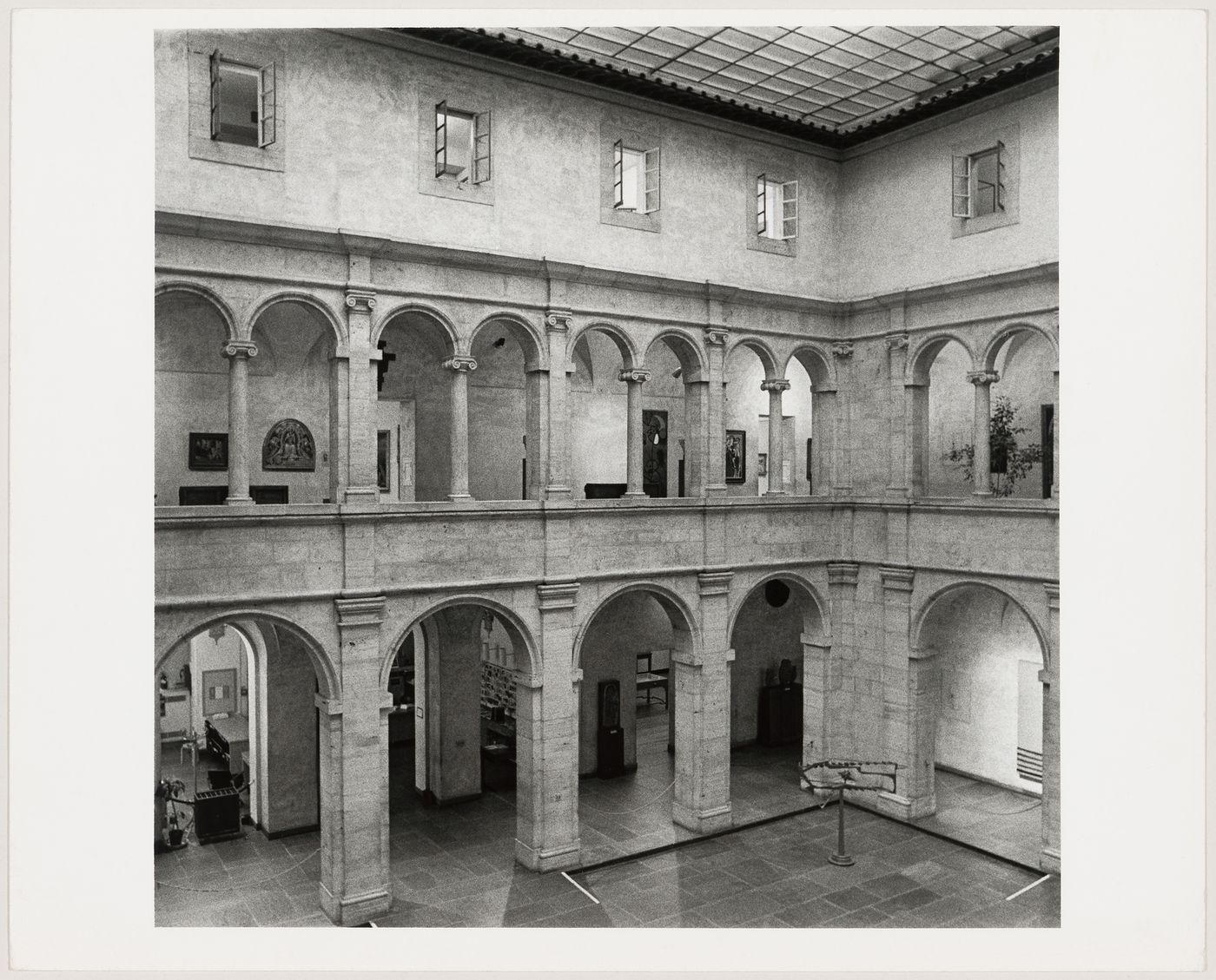 Fogg Museum of Art, Harvard University, Cambridge, Massachusetts: view of central courtyard