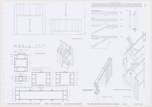 Presentation document for school project for a commercial intervention in Alcala Street and Aragon Avenue, Madrid, Spain