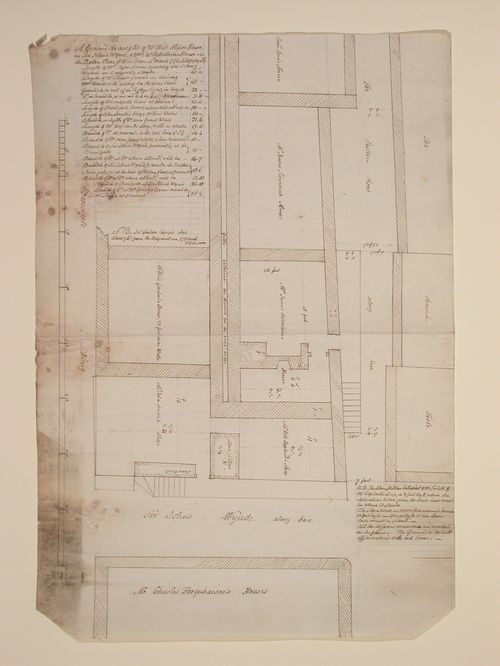Site plan showing housing lots