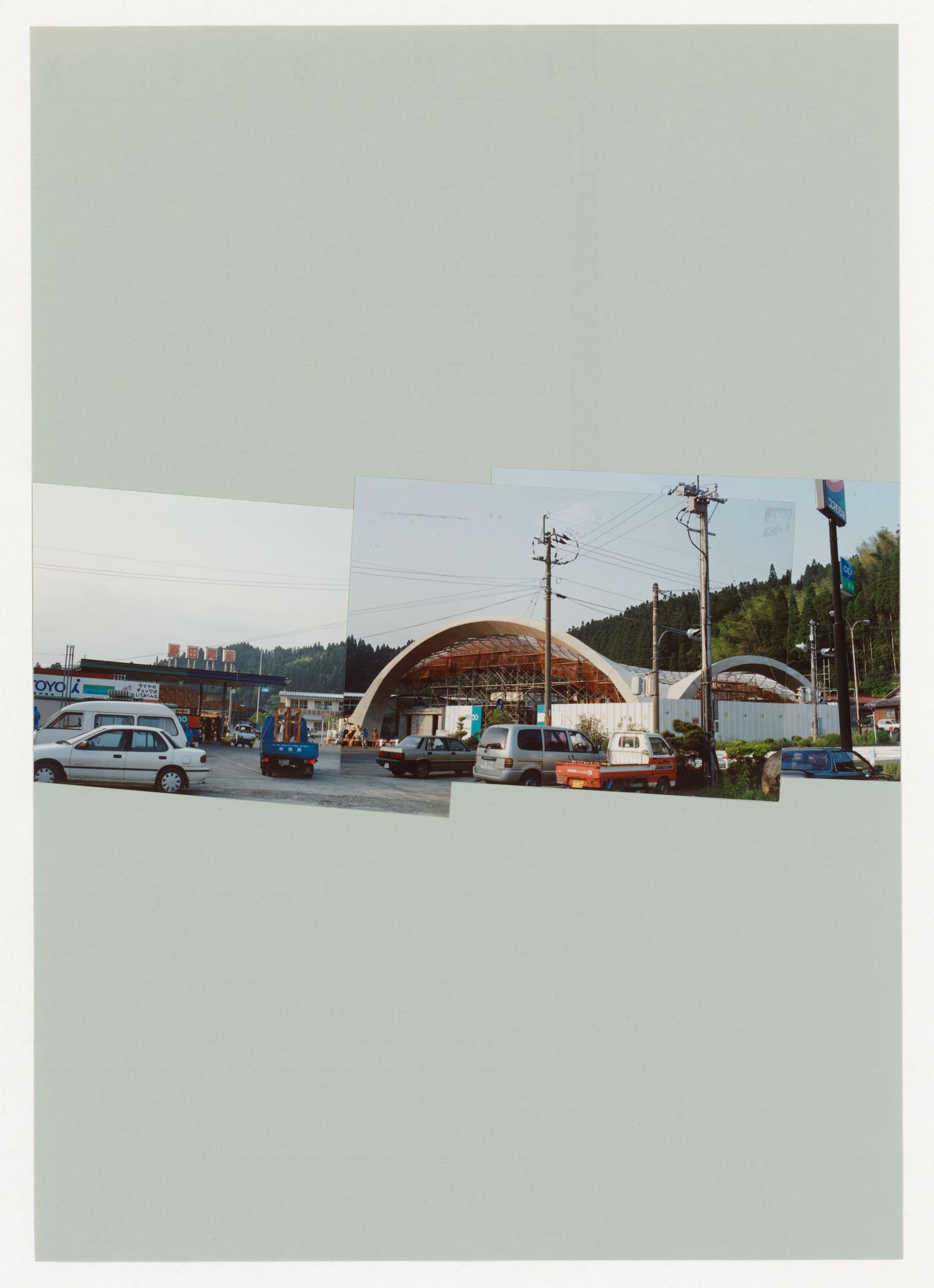 Album containing photographic materials and documents related to Glass Station, Oguni, Japan