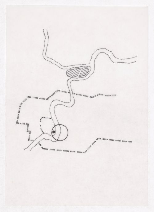 Plan showing town location for the Sichuan housing project for "Housing a Billion: Village Upgrading: Jianlu, China" publication