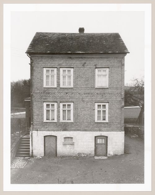 View of the principal façade of the framework house at 13 Rensdorfstraße, Salchendorf, Germany