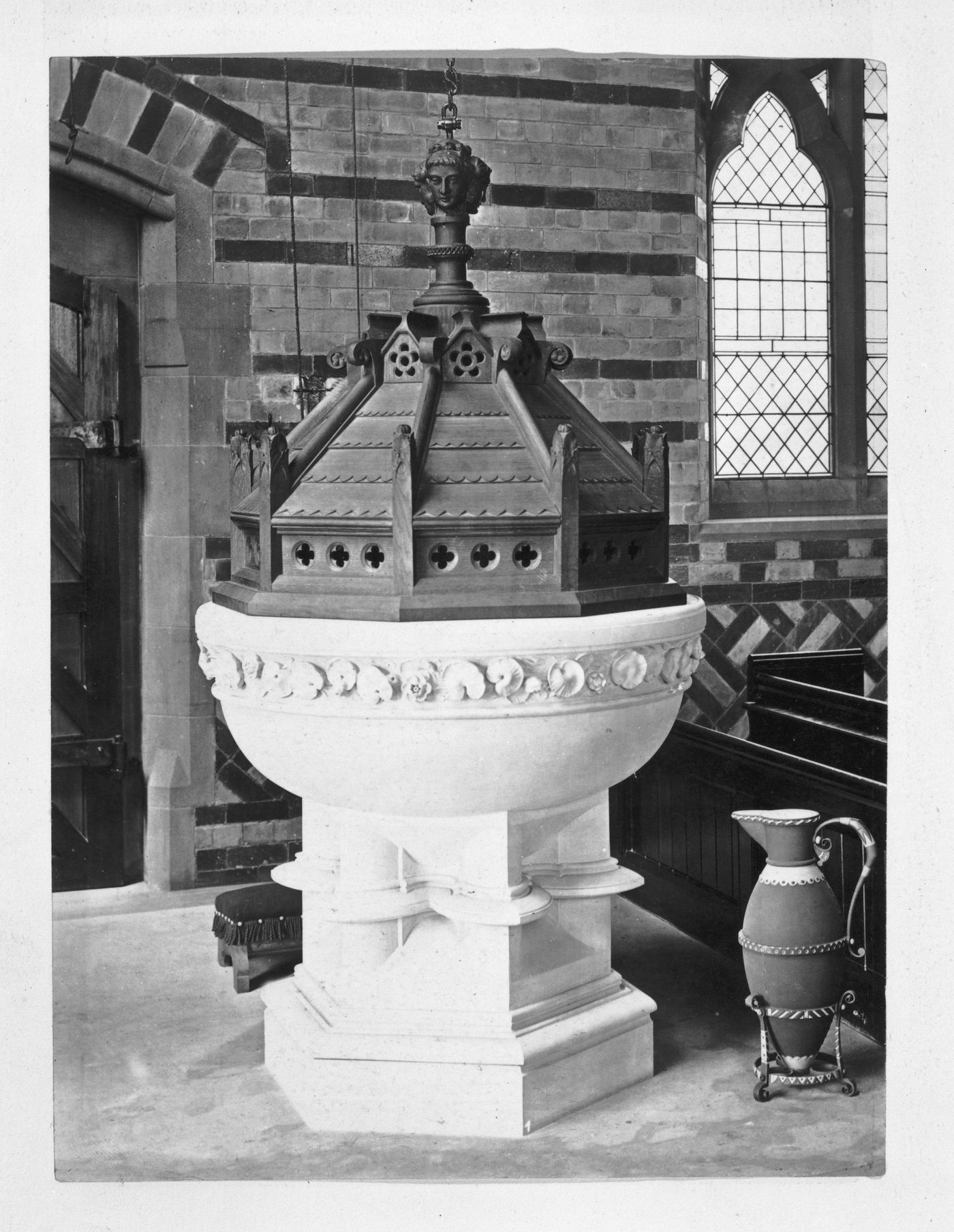 Baptismal font, unidentified church