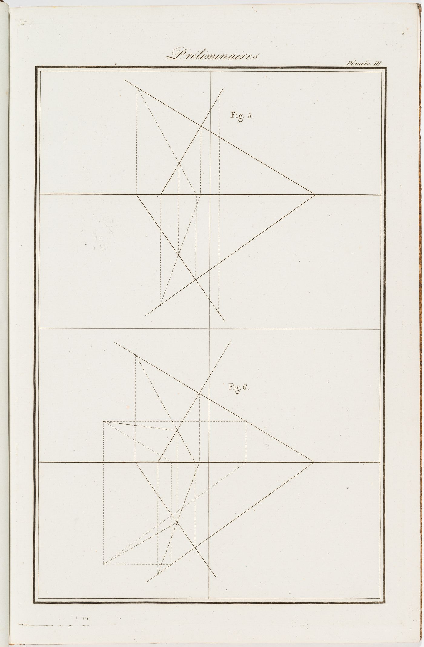 "Préliminaires": two geometry exercises