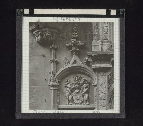 View of sculptures of Ducal Palace of Nancy, France