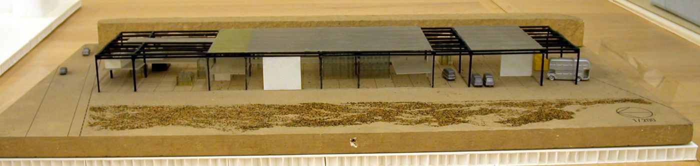 Model of building, Inter-Action Centre, Kentish Town, Camden, London, England