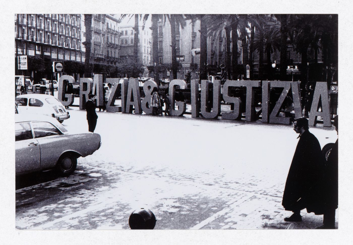 Photograph of the installation for Grazia & Giustizia