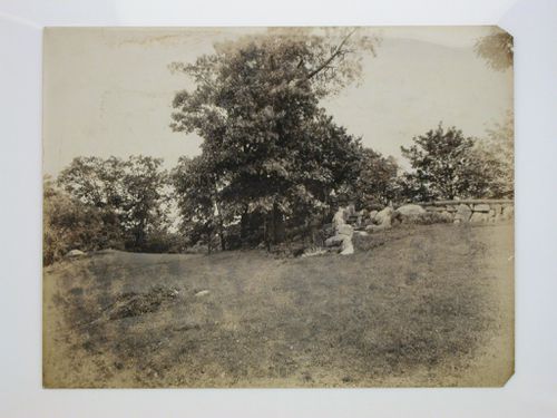 Partial view of the Longue Vue Golf Course showing the eighth green and the ninth tee, New York [?], United States