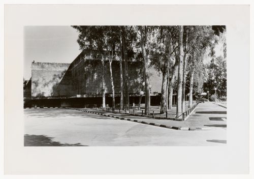 Photograph of the exterior for Tagore Theatre project, Chandigarh, India