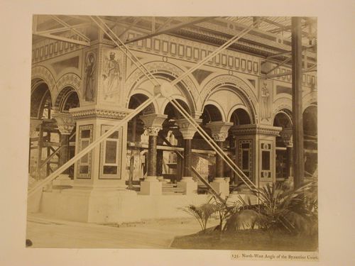 North-West angle of the Byzantine Court, Crystal Palace, Sydenham, England