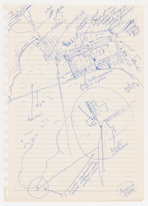 Sketch for Plano de Expansão da Cidade de Macau (Areia P. e Porto E.) [Macau City expansion plan], Macau, China