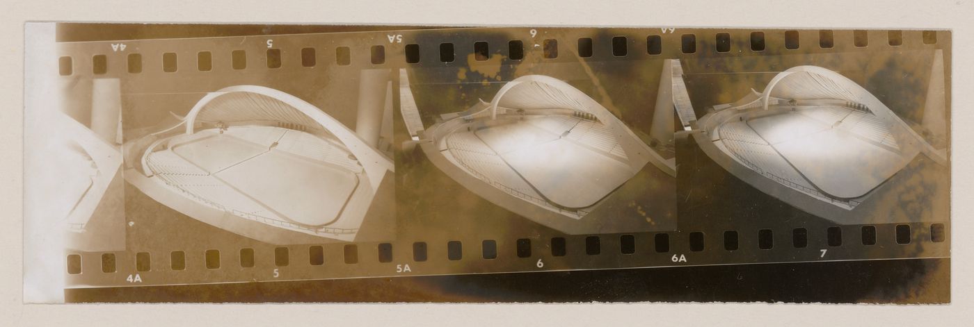 Contact prints of model for the David S. Ingalls Hockey Rink, New Haven, Connecticut, United States
