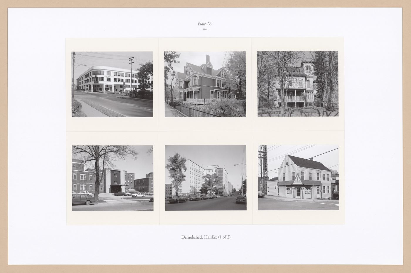 Plate 26: Demolished Buildings, Halifax, (1 of 2), from the portfolio, A Nova Scotia Archive
