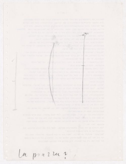 Sketch elevations for the E and D columns for the E,D,E,N, Pavilion, Rheinfelden, Switzerland