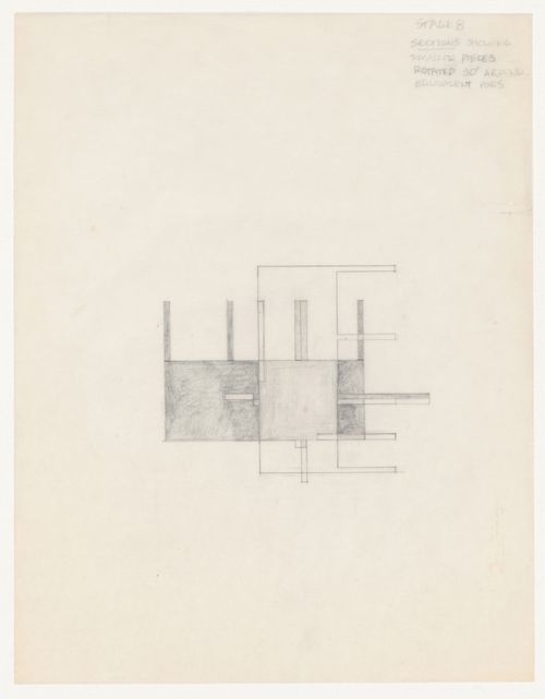 Sketch section for House VI, Cornwall, Connecticut