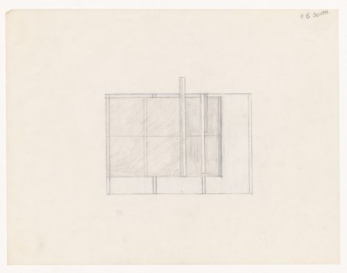 Sketch elevation for House VI, Cornwall, Connecticut