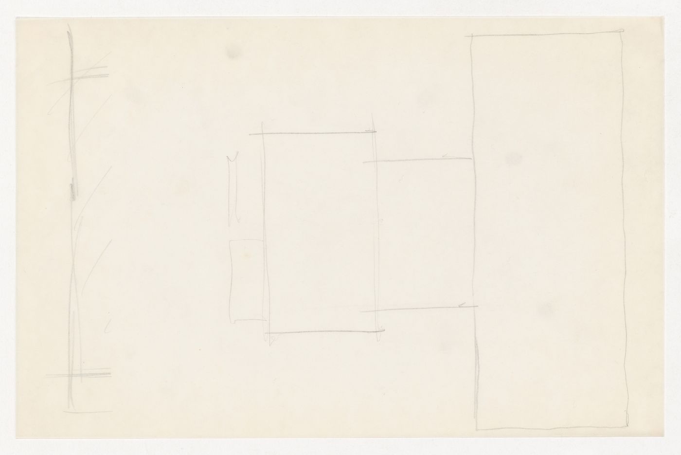 Sketches, probably sectional details for the Metallurgy Building, Illinois Institute of Technology, Chicago