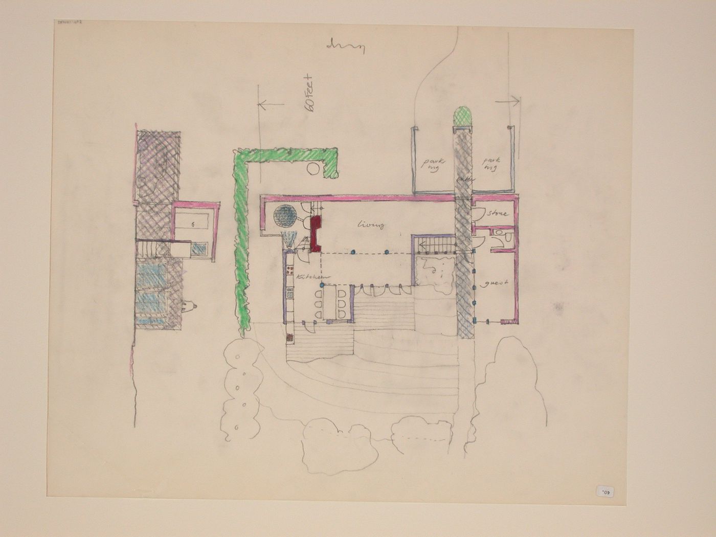 The Nofamily House - plan 1 &section