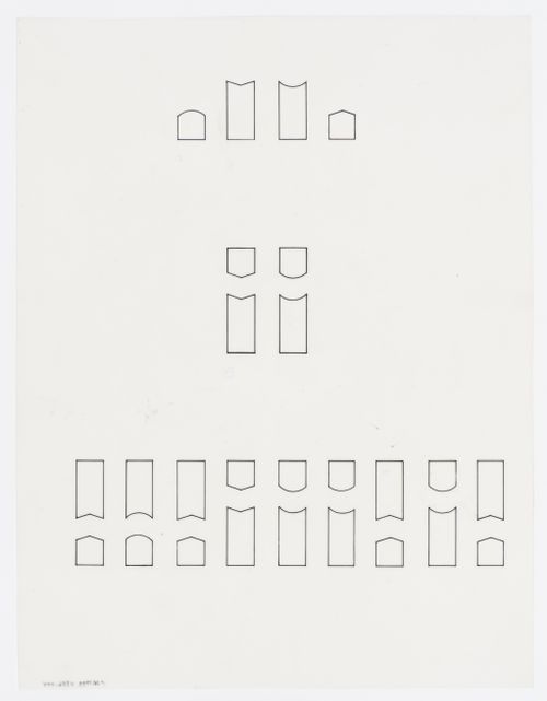 Schematic diagram symbolizing DNA code, Biozentrum - Biology Center for the J.W. Goethe University, Frankfurt am Main, Germany