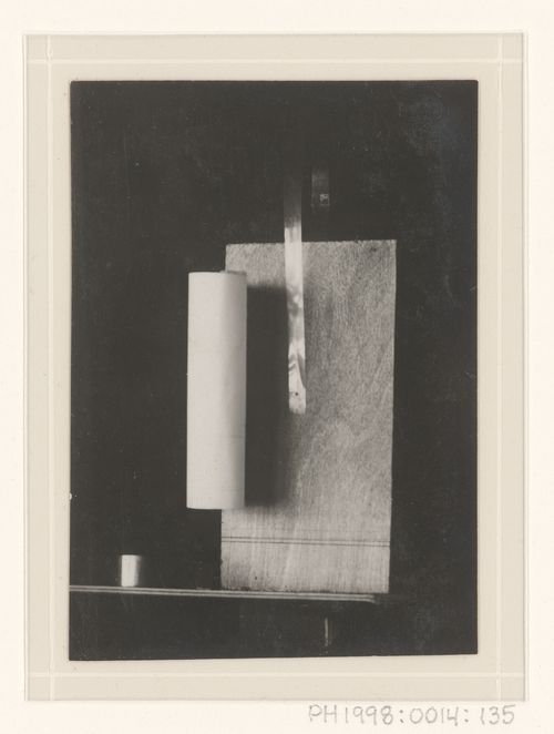 Photograph of a student model on the topic "Complex Composition Showing Combination of Texture, Material and Form of the Frontal Surface" for the "Space" course at the Vkhutemas (Higher State Artistic Technical Studios), Moscow