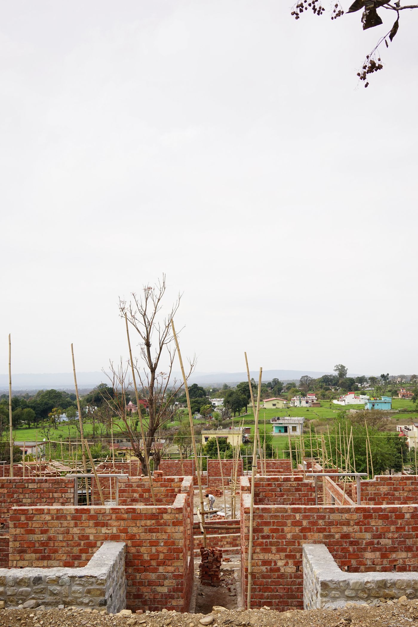 Weavers' Studio : view of complex under construction