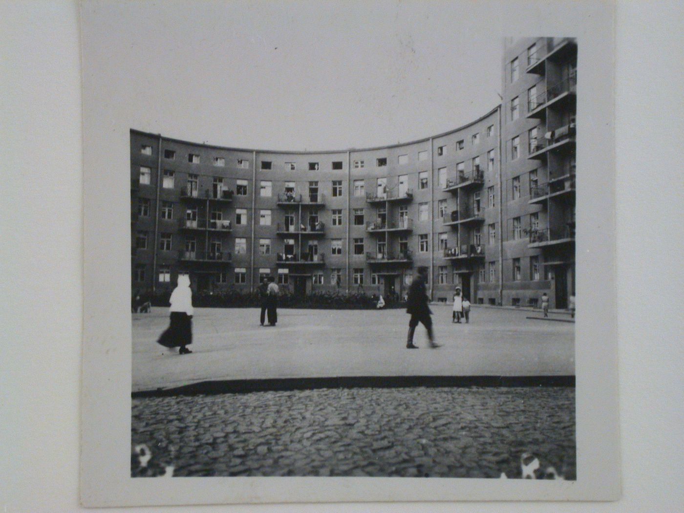 Exterior view of industrial housing, Kharkov, Soviet Union (now in Ukraine)