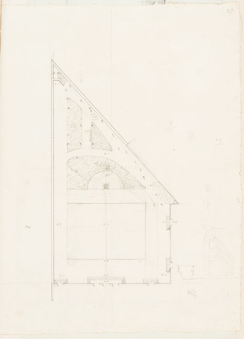 Hôtel de la Colonnade, Paris: Plan for the garden