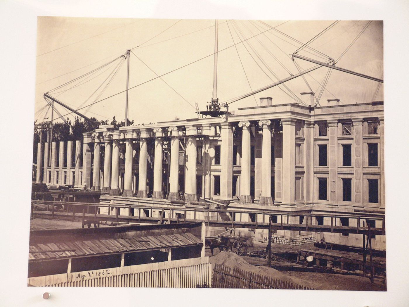 Construction of the Treasury Building, Washington, District of Colombia