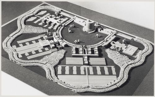 Bayer AG Headquarters, Monheim, Germany: view of a presentation model