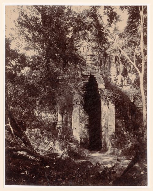 View of the west gate, Angkor Thom, Siam (now in Cambodia)