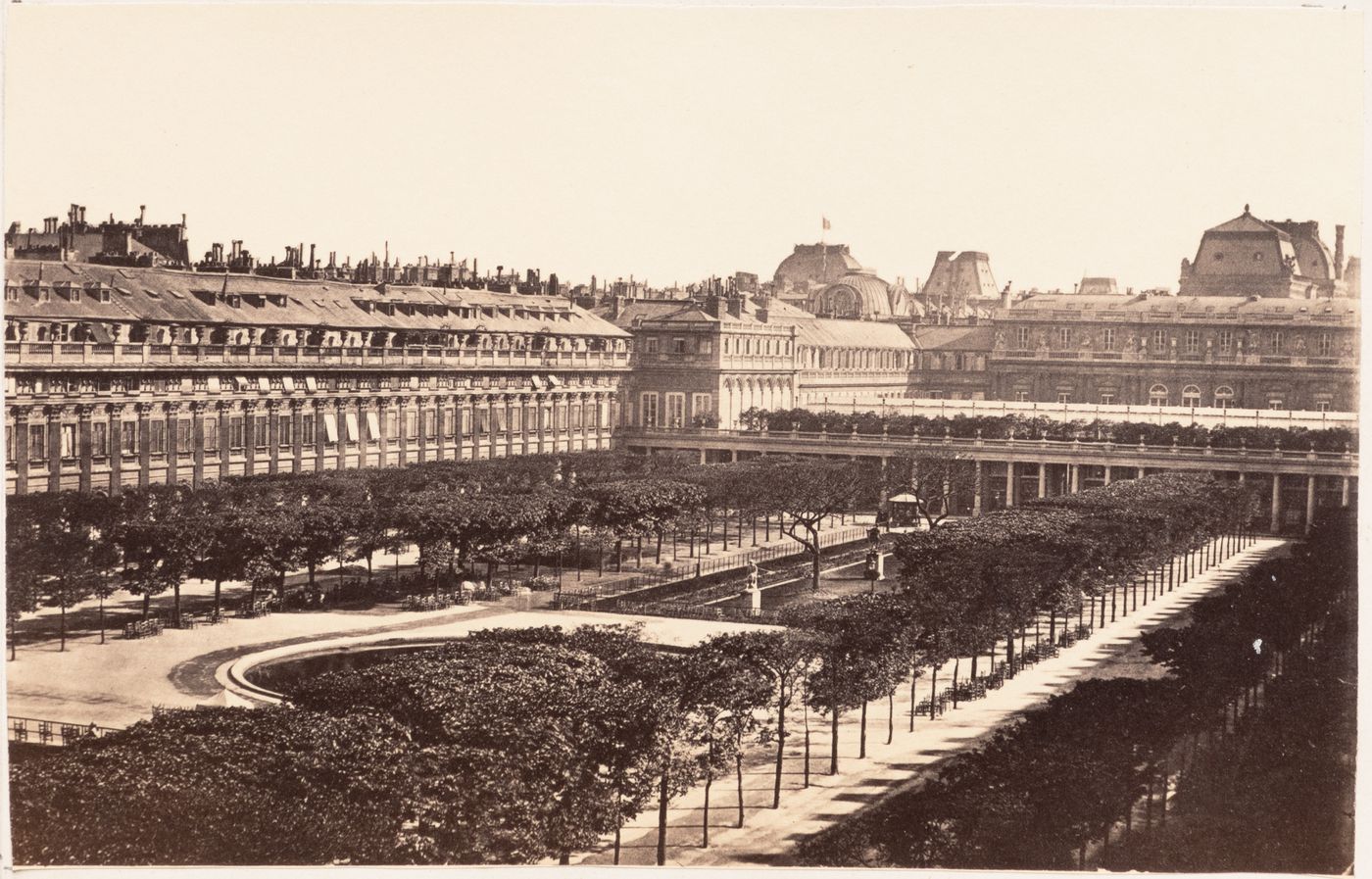 Plate from album ''Buildings, parks and streets of Paris, Versailles and environs, France''