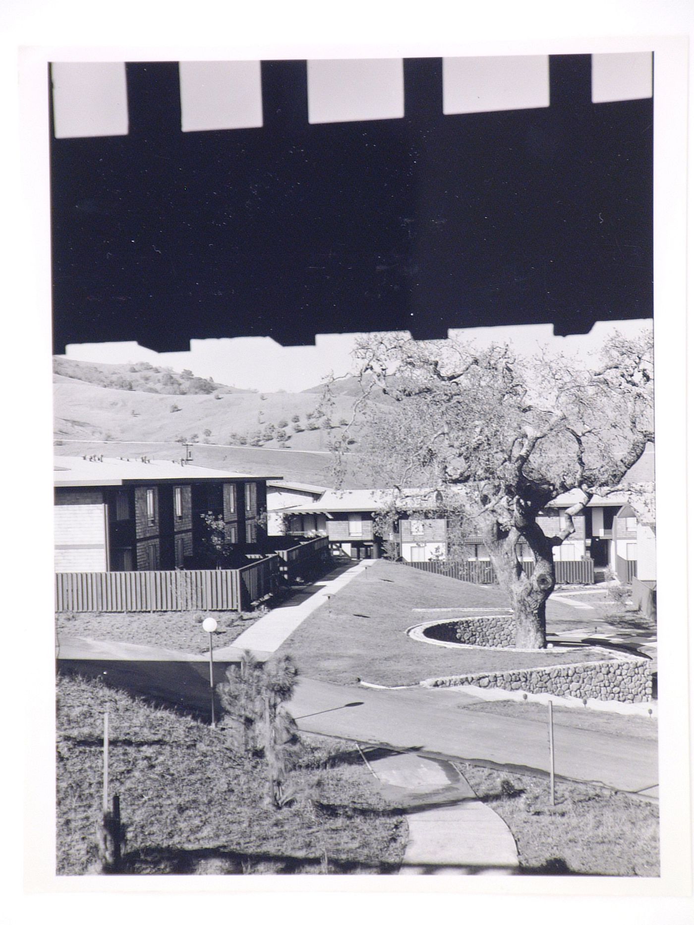 Partial view of the Meadows townhouses, San Rafael, California, United States