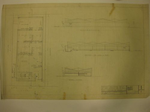 Proposed Amalgamation Pavillion at India Industrial Fair, New Delhi: Plan, Elevations & Section
