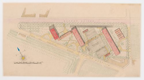 Site plan for the Centre d'Apprentissage de Paris, France