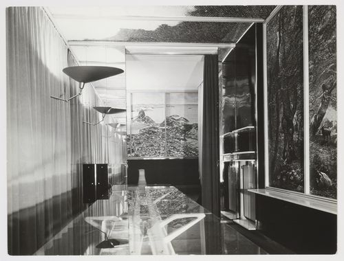 Interior view of the dining room of Casa Rivetti, Turin, Italy
