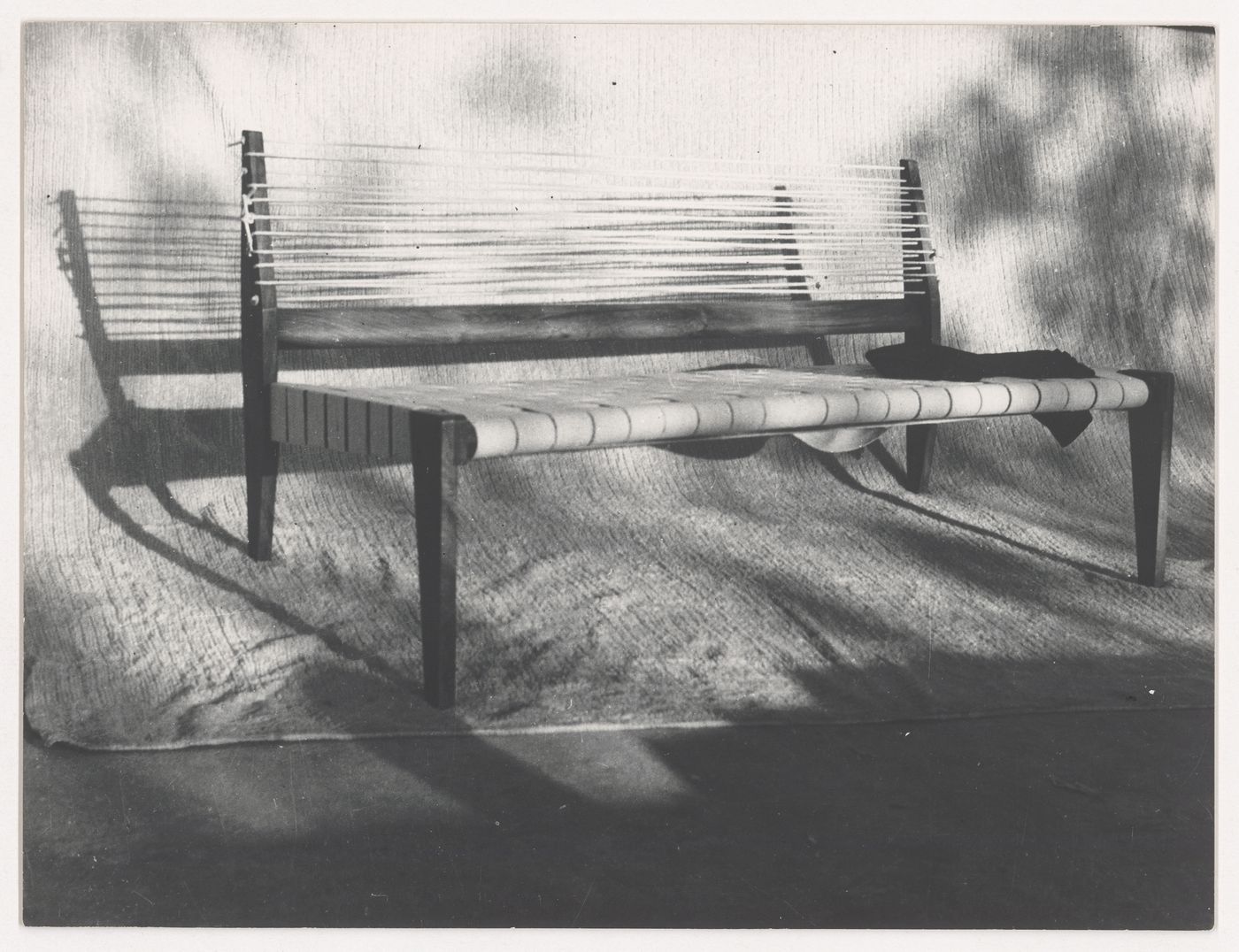 View of a banquette designed by Pierre Jeanneret, Chandigarh, India