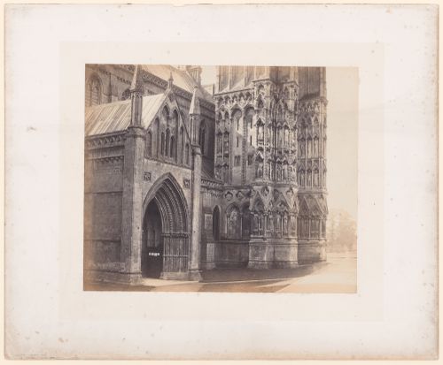 North façade of Wells Cathedral, Wells, Somersetshire, England