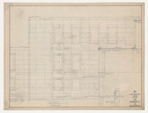 Murs : détail et élévation, Imprimerie Nationale du Canada, Hull, Québec, Canada
