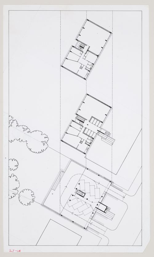 Flats at Camden Town, London, England: photograph of plans