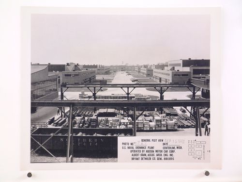 General view of the United States Naval Ordnance Assembly Plant, Center Line, Michigan