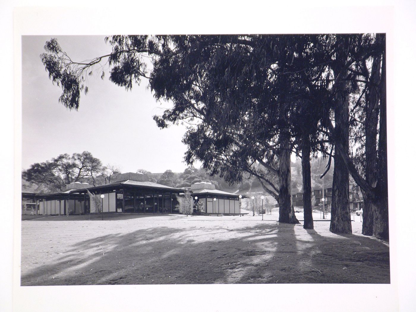 General view of the rental office of the Meadows townhouses, San Rafael, California, United States