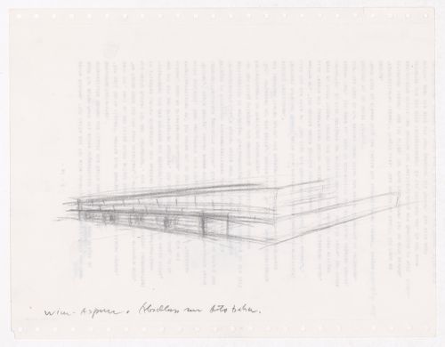 Housing Pilotengasse, Vienna-Aspern: Conceptual sketches, including siteplans, plans, elevations, and perspectives