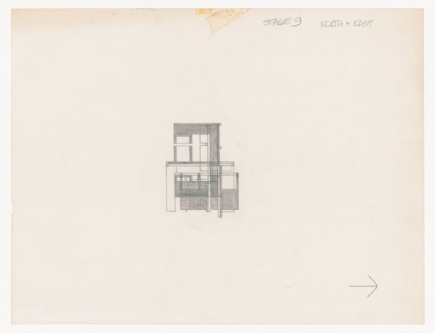 Sketch elevation for House VI, Cornwall, Connecticut